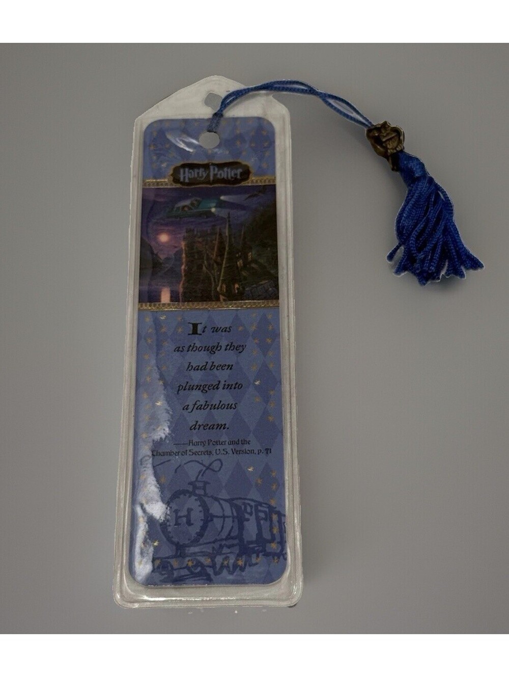 Vintage 2004 Harry Potter Antioch Bookmark Holographic Lenticular 3D Owl Tassel